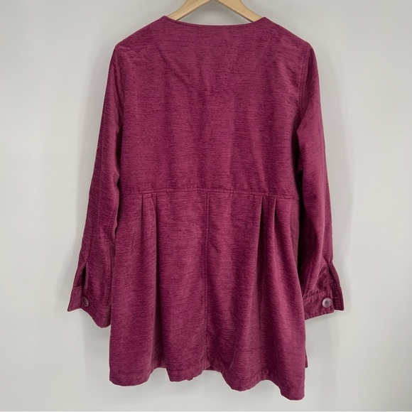 Soft Surroundings‎ Fiona Shirt Button Front Shacket Tunic Blouse Top - Picture 9 of 11